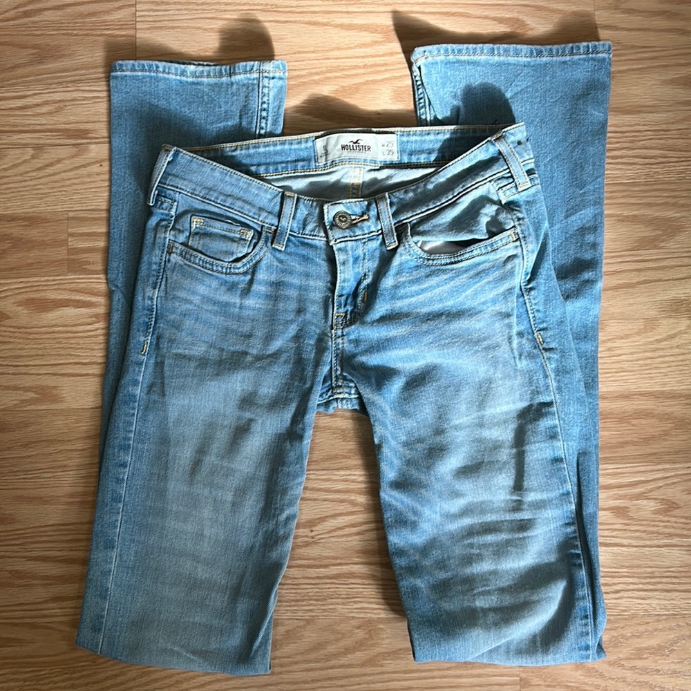 Hollister light wash stretch jeans size 1L or 25